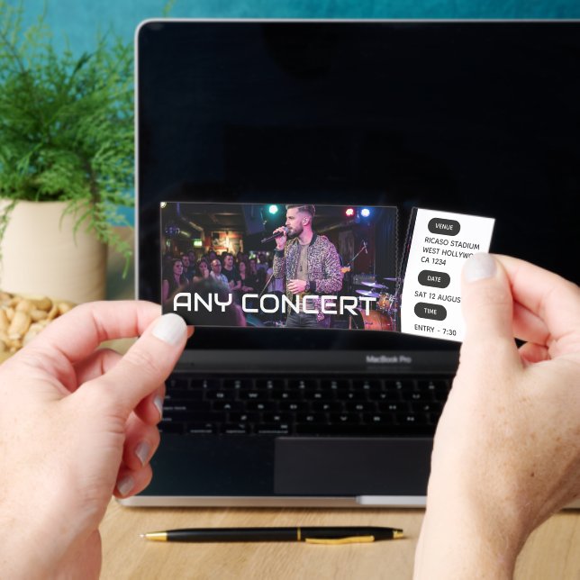 Your Concert Ticket Personalized Photo and Text (Insitu (HandHeld))