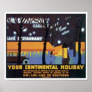 Your Continental Holiday Poster