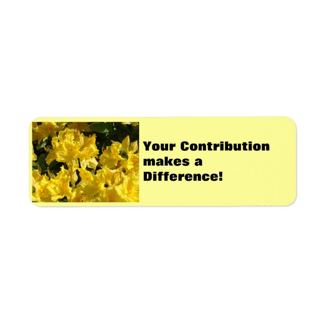 Your Contribution makes a Difference! labels (Front)
