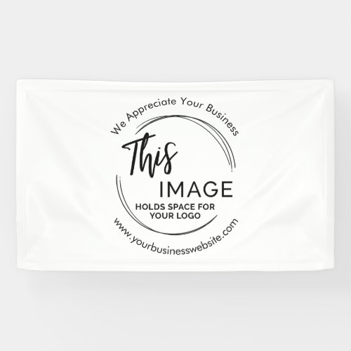 Your Corporate Logo Business Marketing White Banner