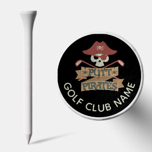 Your Country Club Name Putt Pirates Gag Custom Golf Tees