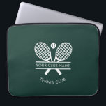 Your Country Club Name Tennis Green Custom Laptop Sleeve<br><div class="desc">Easily customize this laptop sleeve by adding your club or society name by clicking the "Personalize" button. You can change the background, fonts, and color by clicking the "Edit with Design tool". Perfect for any club, business, or school society. Order as many or as fewer as required. There's no setup...</div>