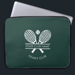 Your Country Club Name Tennis Green Custom Laptop Sleeve<br><div class="desc">Easily customize this laptop sleeve by adding your club or society name by clicking the "Personalize" button. You can change the background, fonts, and color by clicking the "Edit with Design tool". Perfect for any club, business, or school society. Order as many or as fewer as required. There's no setup...</div>