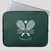 Your Country Club Name Tennis Green Custom Laptop Sleeve