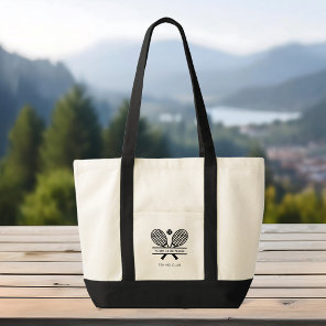 Your Country Club Name Tennis Team Swag Tote Bag