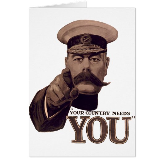 Your Country Needs YOU 1 Cards (Front)