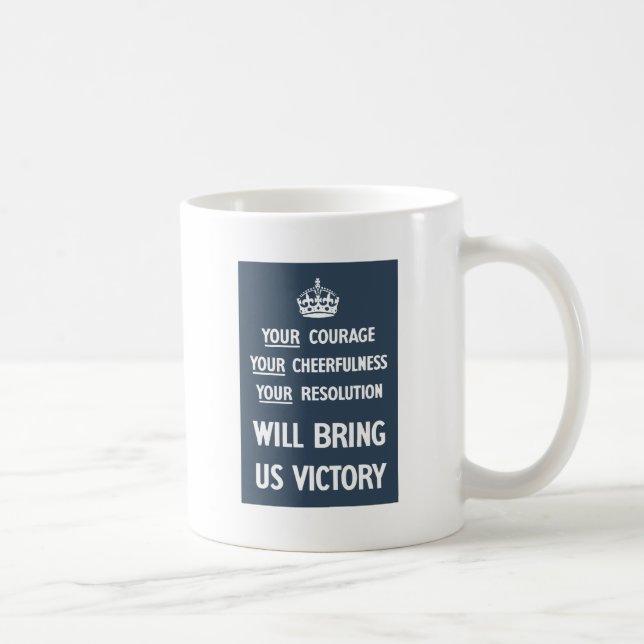 Your Courage Your Cheerfulness Your Resolution Coffee Mug (Right)