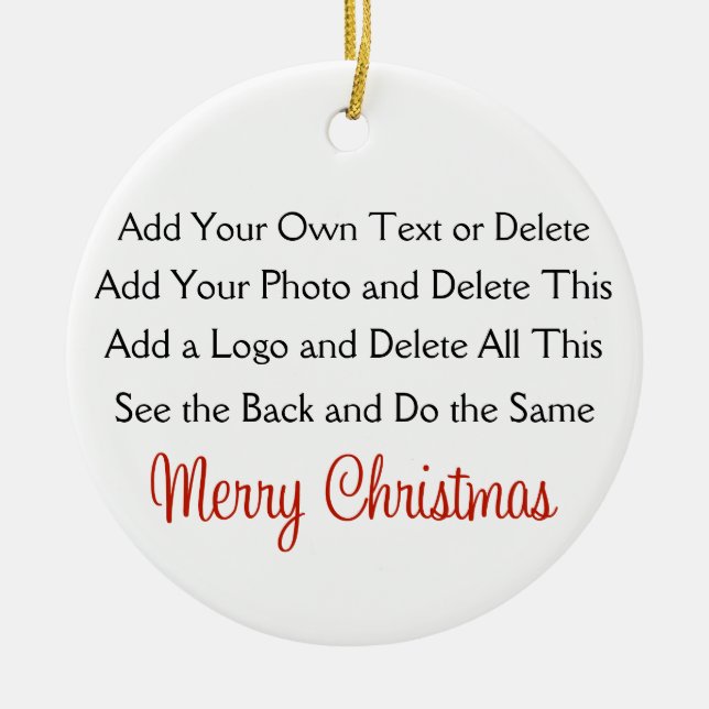 Your Creation Ceramic Ornament (Front)