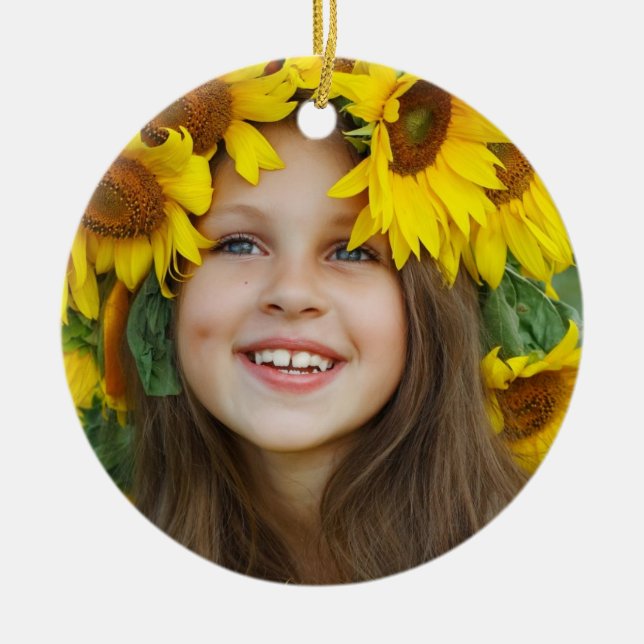 Your Creation Photo Ceramic Ornament (Front)