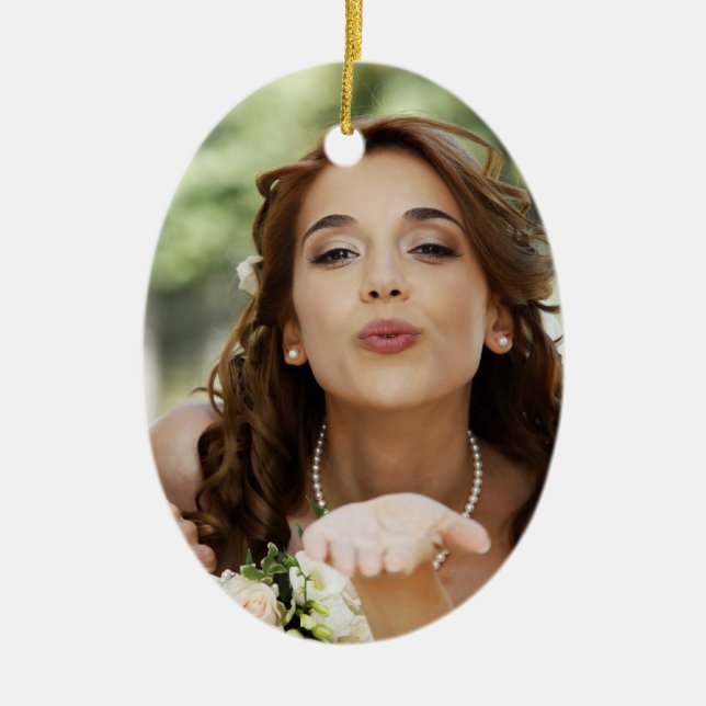 Your Creation Photo Ceramic Ornament (Front)