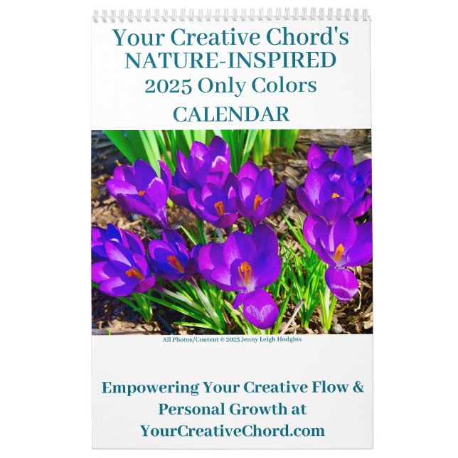 Your Creative Chord 2025 Only Colors Calendar (Cover)