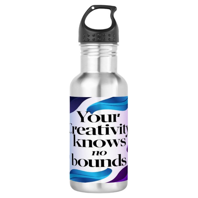 Your Creativity Knows No Bounds 3 Stainless Steel Water Bottle (Front)