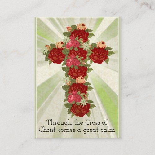 Your Cross Prayer St Francis de Sales Holy Card