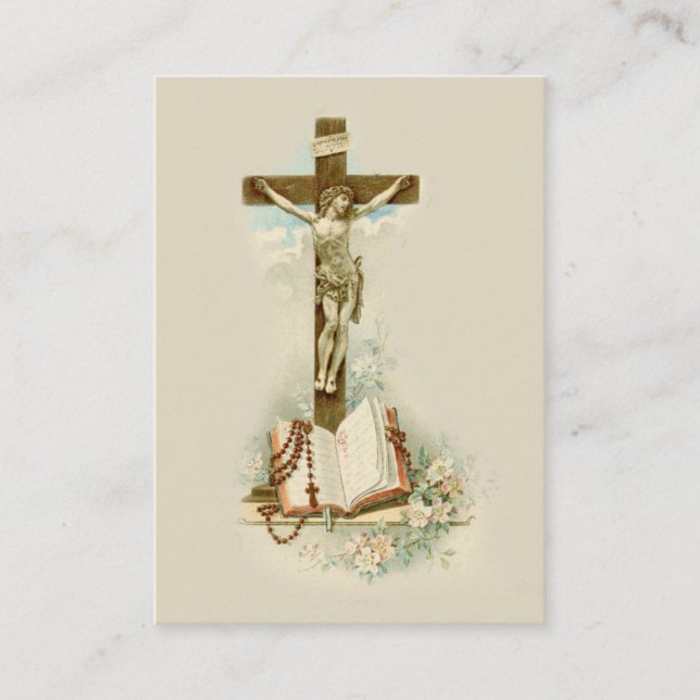 Your Cross St. Francis de Sales Quote Holy Card (Front)