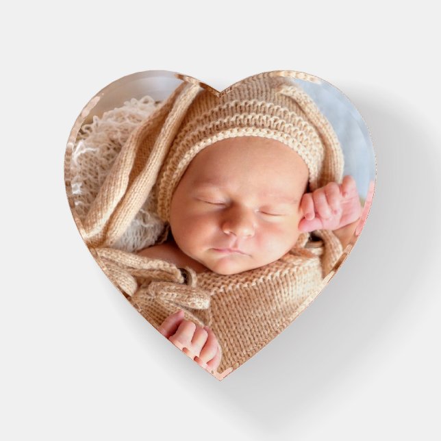 Your Custom Baby Photo Paperweight (Front)