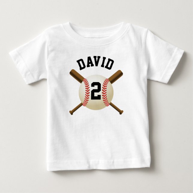 Your Custom Baseball Boy Sport Team Baby T-Shirt (Front)