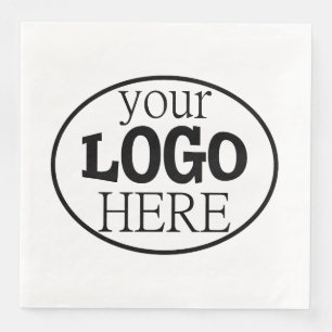 Your Custom Business Logo Paper Dinner Napkins