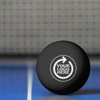 Your Custom Business Logo Ping Pong Ball by Ricaso_Intros at Zazzle