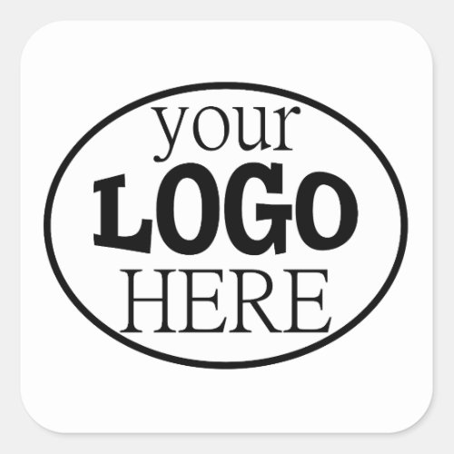 Your Custom Business Logo Square Sticker