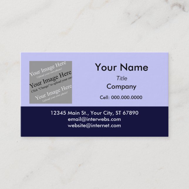 Your Custom Business Square Logo Template Card (Front)