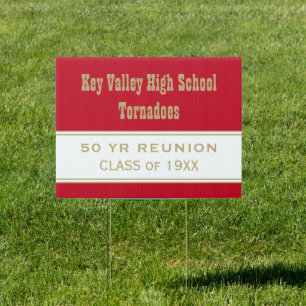 Your Custom Class Reunion party Yard sign