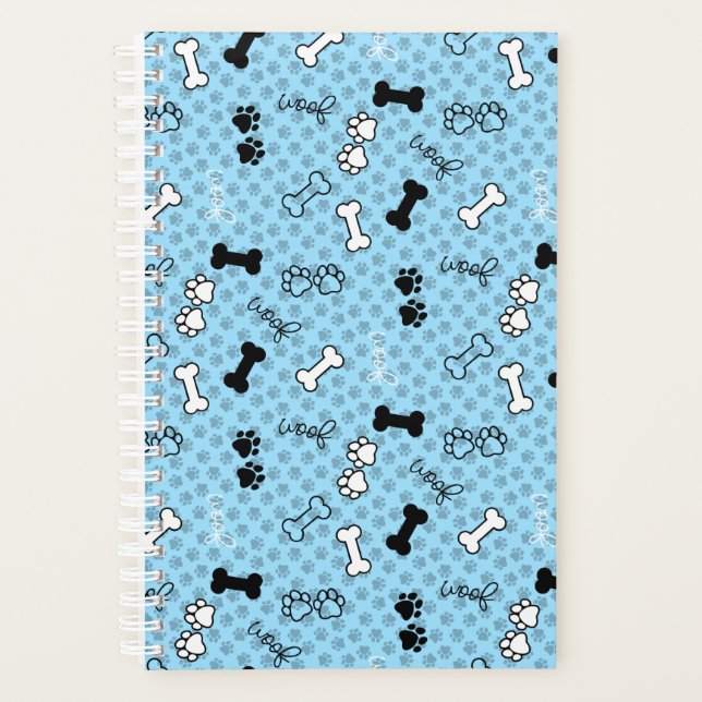 Your Custom Color, Dog Print Design Planner (Front)