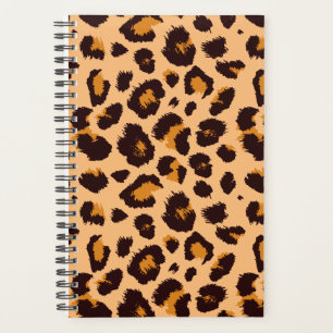 Your Custom Color, Faux Leopard Print Design Planner
