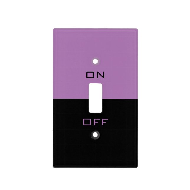 Your Custom Color Light Switch Cover with Text (Front)