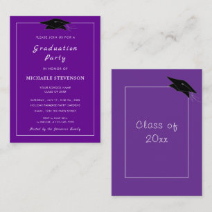 Your Custom Colors Graduation Invitations Example