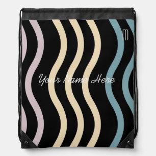 Your Custom Cool Stripes Drawstring Backpack