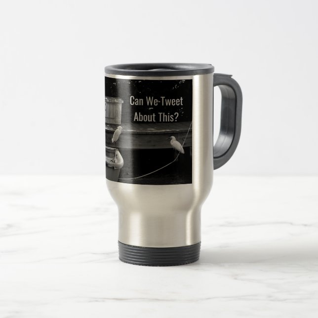 Your Custom Design Relationship Travel Mug (Front Right)