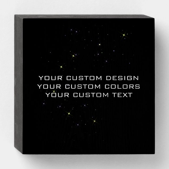 Your Custom Design - Wooden Box Sign (Front Horizontal)