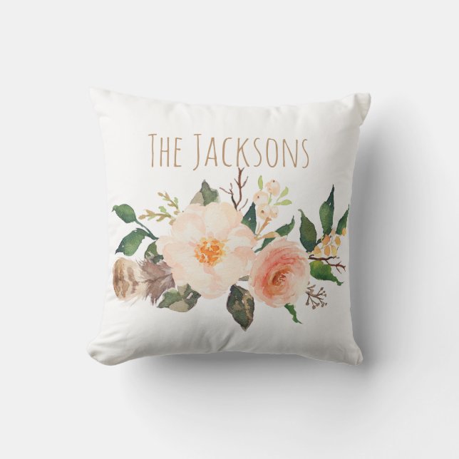 Your Custom Family Throw Pillow (Front)