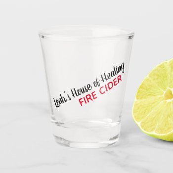 Your Custom Herbalist Fire Cider Shot Glass by LEAH_MCPHAIL at Zazzle