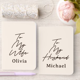 Your Custom Husband Wife Wedding Vows Book