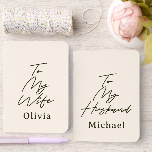 Your Custom Husband Wife Wedding Vows Book (Wedding)