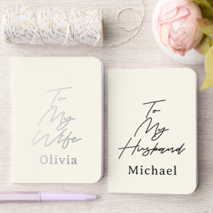 Your Custom Husband Wife Wedding Vows Book