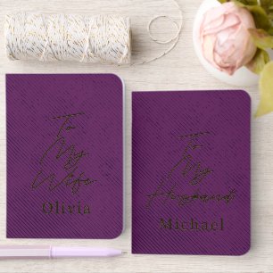 Your Custom Husband Wife Wedding Vows Book