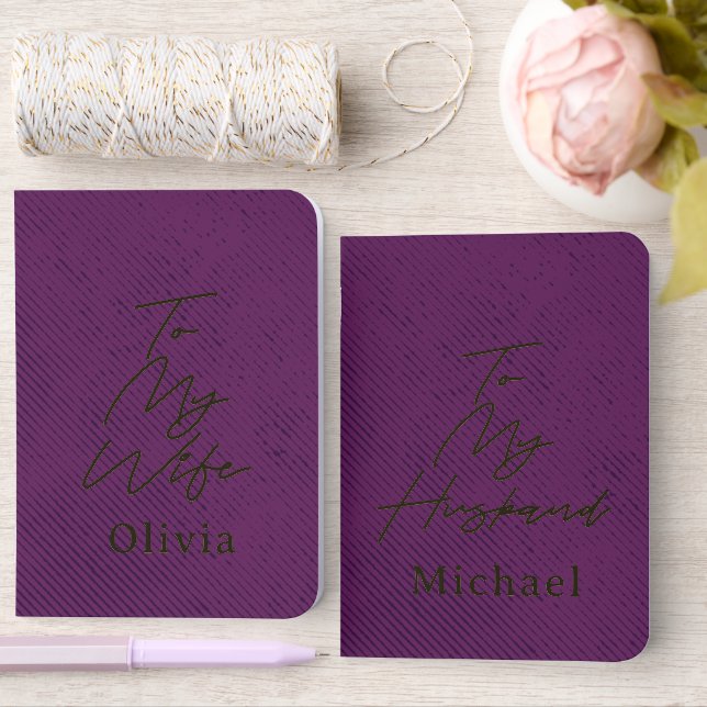 Your Custom Husband Wife Wedding Vows Book (Wedding)