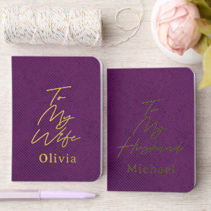 Your Custom Husband Wife Wedding Vows Book