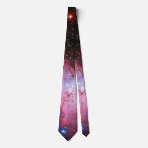 Your custom initials Monogram Eagle Nebula Tie