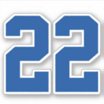 Your Custom Jersey Number Sticker