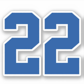 Your Custom Jersey Number Sticker