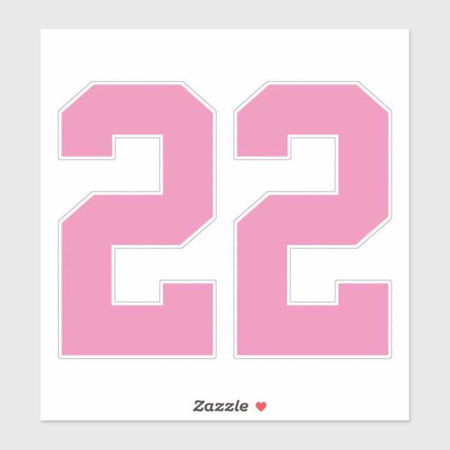 Your Custom Jersey Number Sticker (Sheet)