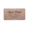 Your Custom Label - Rose Gold Glitter Fab
