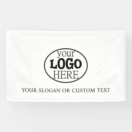 Your Custom Logo and Text Banner