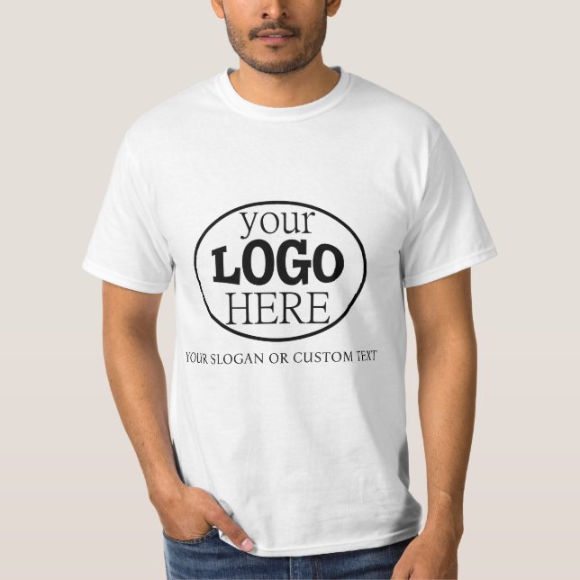 Your Custom Logo and Text T-Shirt (Front)