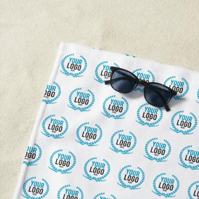 Your Custom Logo | Image All Over Patterned Beach Towel (In Situ)