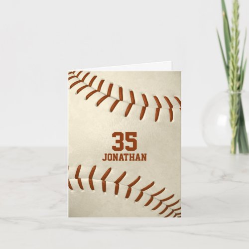 your custom message simple baseball birthday