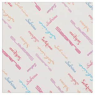 YOUR CUSTOM NAME FABRIC